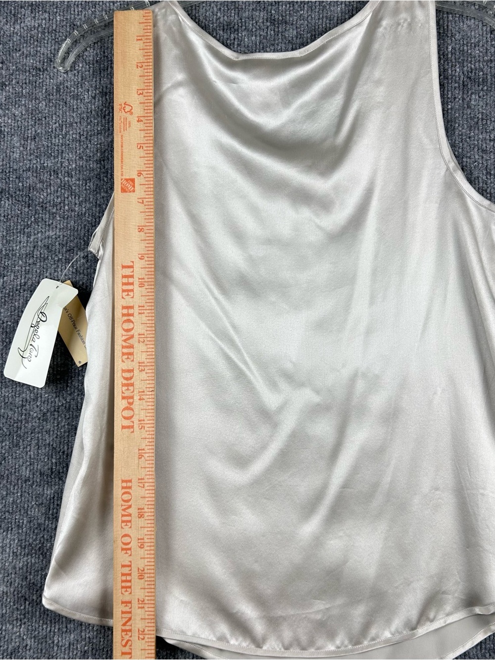 Angela Torg 100% Silk Tank Top Ivory Old Money NWT - Picture 7 of 10